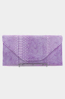 Oversized Snakeskin Clutch