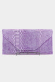 Oversized Snakeskin Clutch