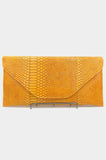 Oversized Snakeskin Clutch