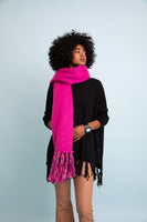 Speckle Frayed Border Bohemian Scarf