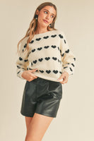 Ribbed Heart Sweater