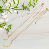 Glam Boho Crescent Necklaces