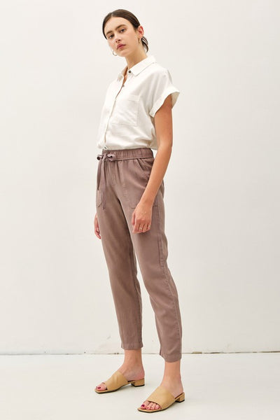 THE LARA TENCEL ANKLE PANTS