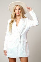 White Hot Blazer Dress