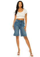 Wide Leg Bermuda Shorts