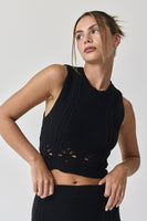 Remi Sleeveless Crochet Top and Midi Skirt Set