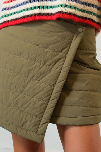 Quilted Puffer Skirt