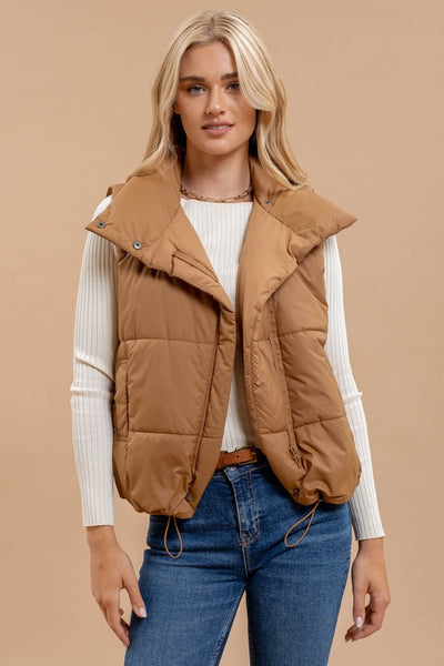 Asymmetrical Puffer Vest