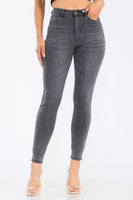 Dark Grey Stretch Denim