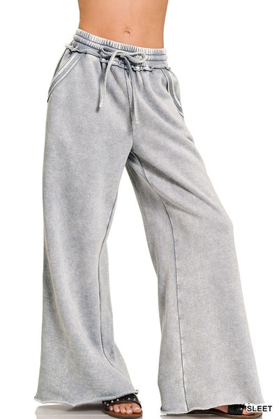 Acid Wash Palazzo Sweats