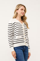 Striped Cardigan with pockets