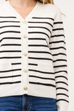 Striped Cardigan with pockets