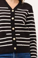 Striped Cardigan with pockets