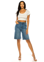 Wide Leg Bermuda Shorts