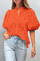 Puff Sleeve Lace Top