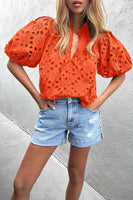 Puff Sleeve Lace Top